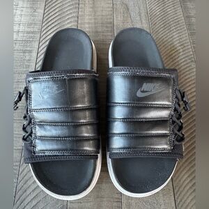 Nike Asuna Black & White Slides Sandals Men’s Size 11